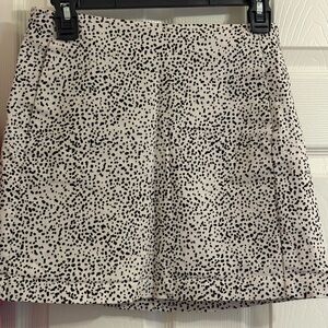 Stylish Black and White Polka Dot Skirt